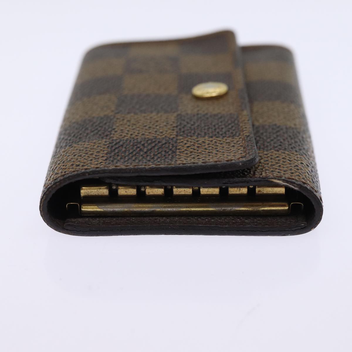 LOUIS VUITTON Damier Ebene Multi Cles 6 Key Case N62630 LV Auth 76437