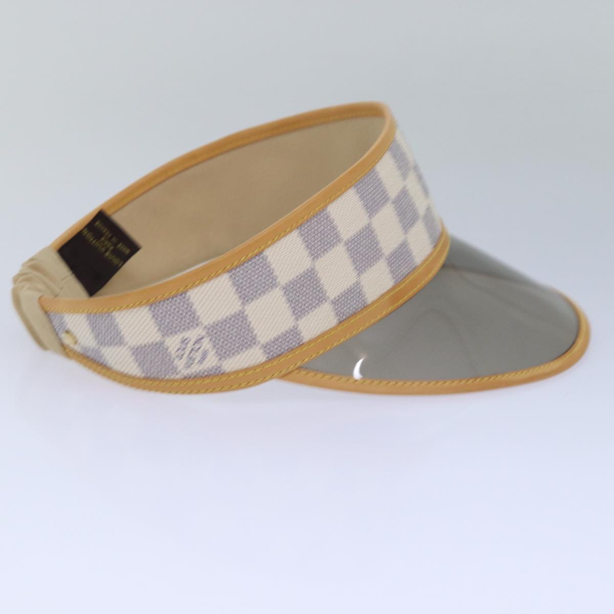 LOUIS VUITTON Damier Azur Sun Visor M72583 LV Auth 76440