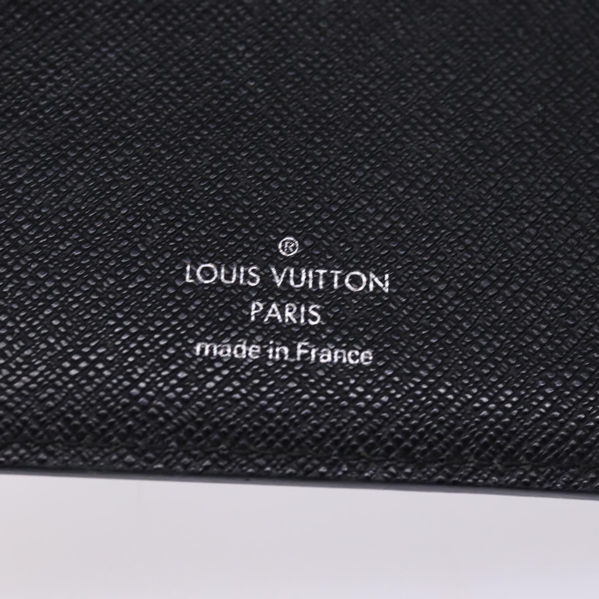 LOUIS VUITTON Epi Agenda MM Day Planner Cover Black R20042 LV Auth 76441