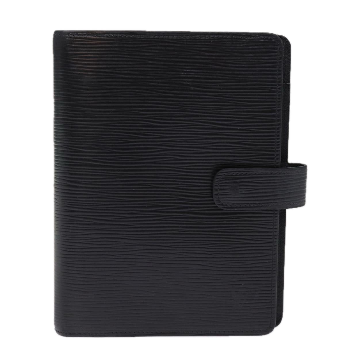 LOUIS VUITTON Epi Agenda MM Day Planner Cover Black R20042 LV Auth 76441