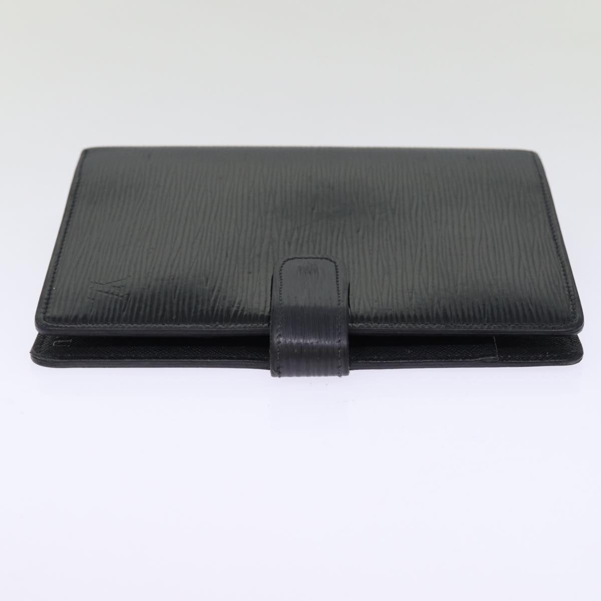 LOUIS VUITTON Epi Agenda MM Day Planner Cover Black R20042 LV Auth 76441