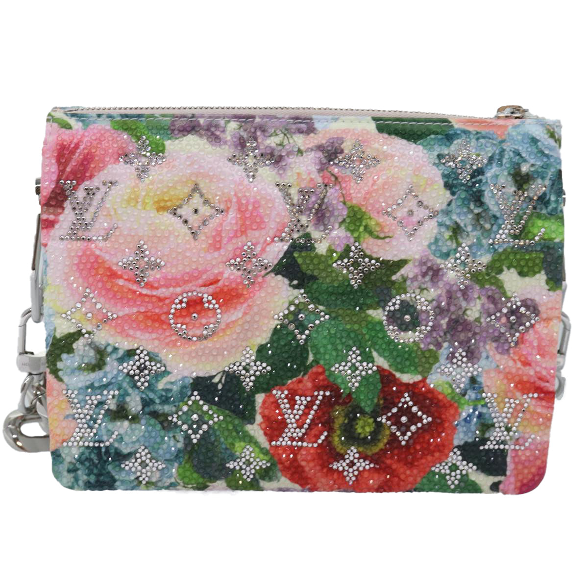 LOUIS VUITTON Monogram Flower Kussan BB Bag Multicolor M21157 LV Auth 76444SA