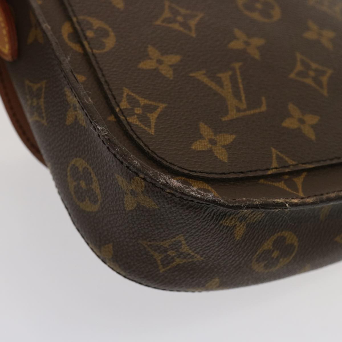 LOUIS VUITTON Monogram Saint Cloud MM Shoulder Bag M51243 LV Auth 76461