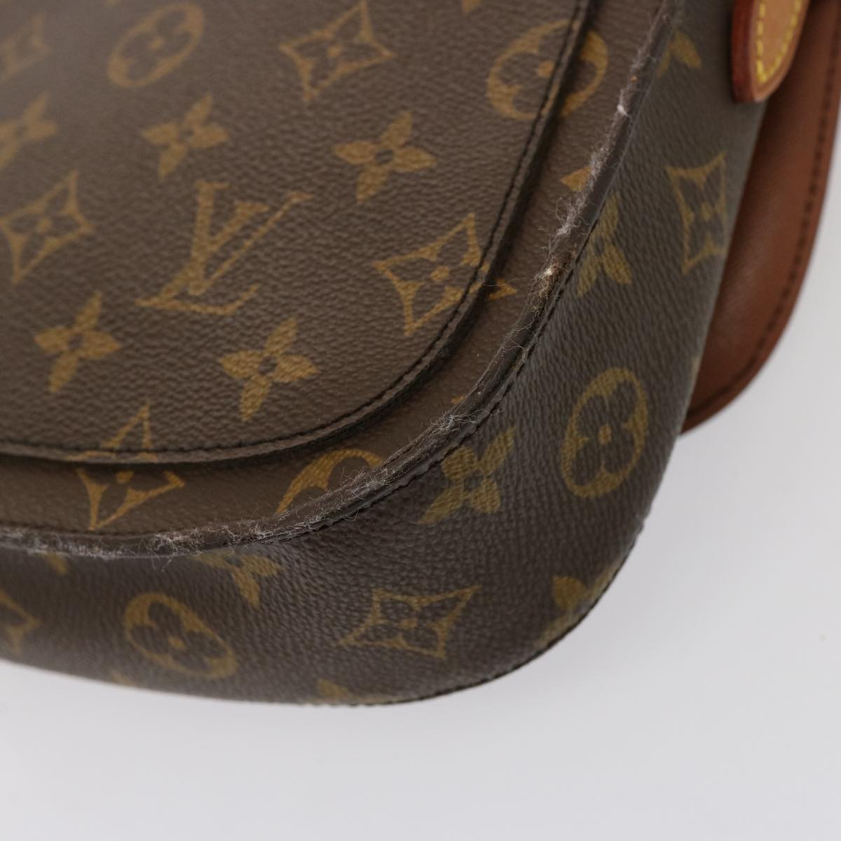 LOUIS VUITTON Monogram Saint Cloud MM Shoulder Bag M51243 LV Auth 76461