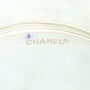 CHANEL Matelasse Chain Shoulder Bag Leather White CC Auth 76482-18