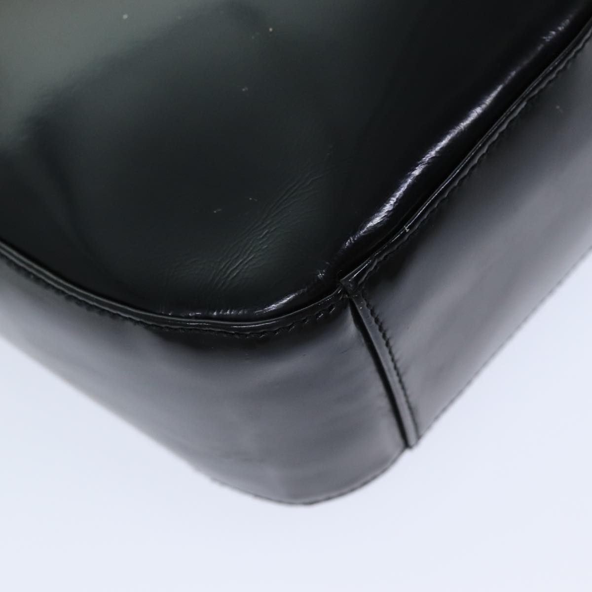 GUCCI Shoulder Bag Patent leather Black 000 1013 0506 Auth 76510