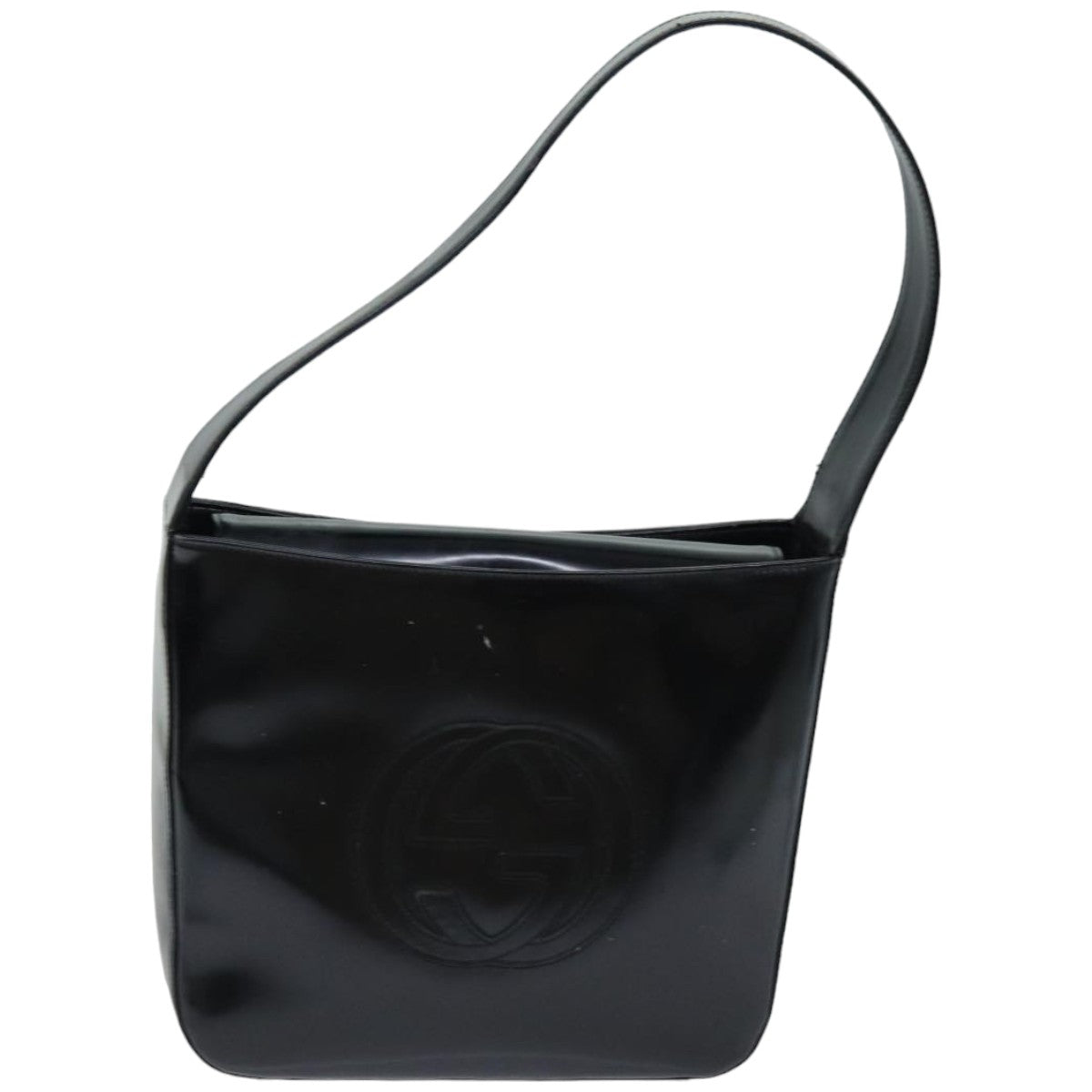 GUCCI Shoulder Bag Patent leather Black 000 1013 0506 Auth 76510 - 0