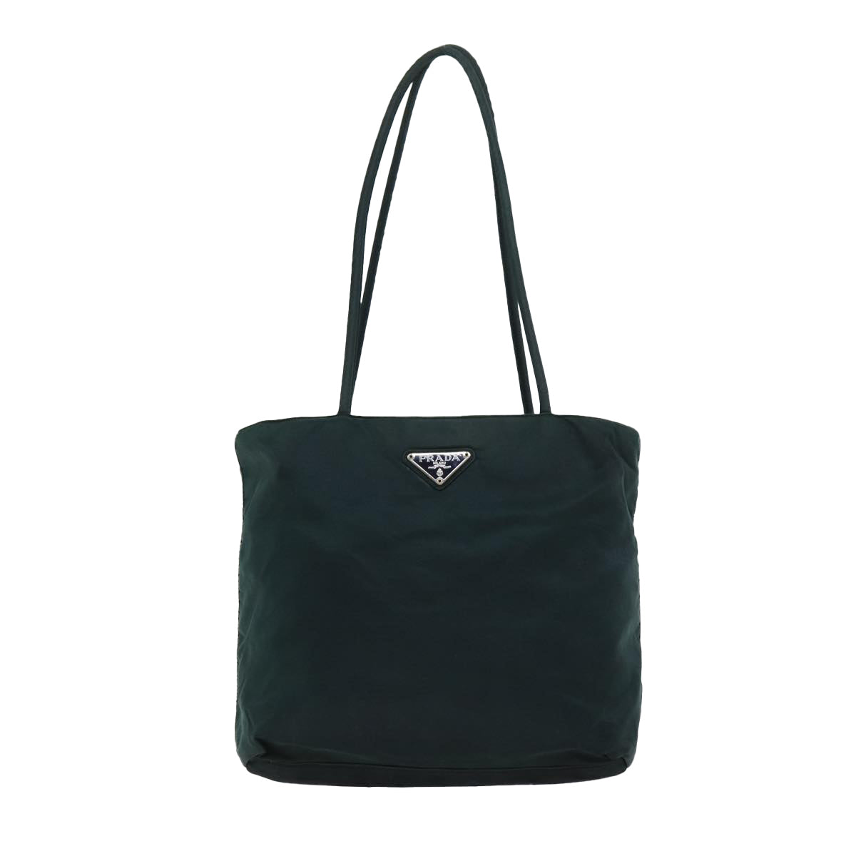 PRADA Tote Bag Nylon Green Auth 76519