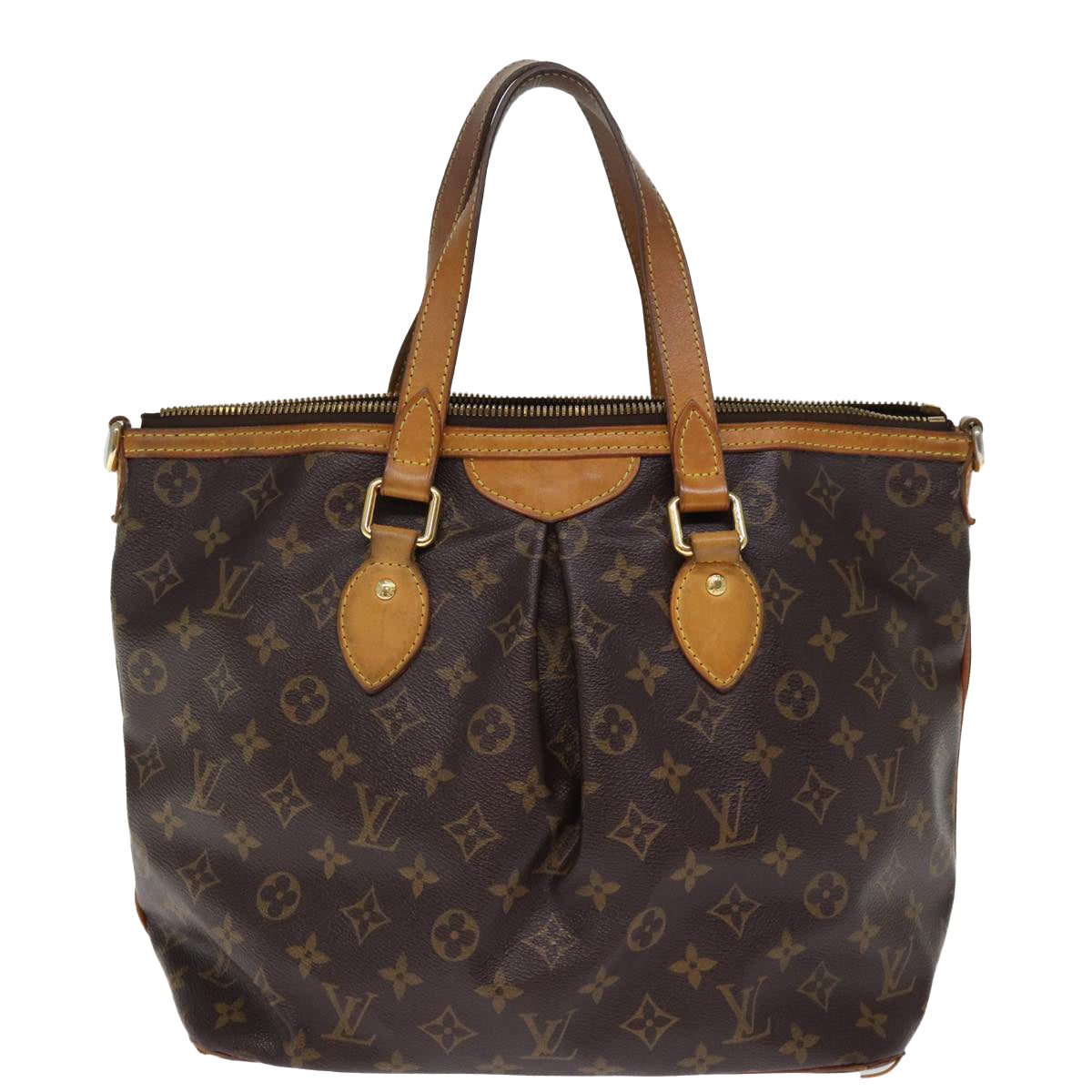 LOUIS VUITTON Monogram Palermo PM Tote Bag M40145 LV Auth 76523 - 0