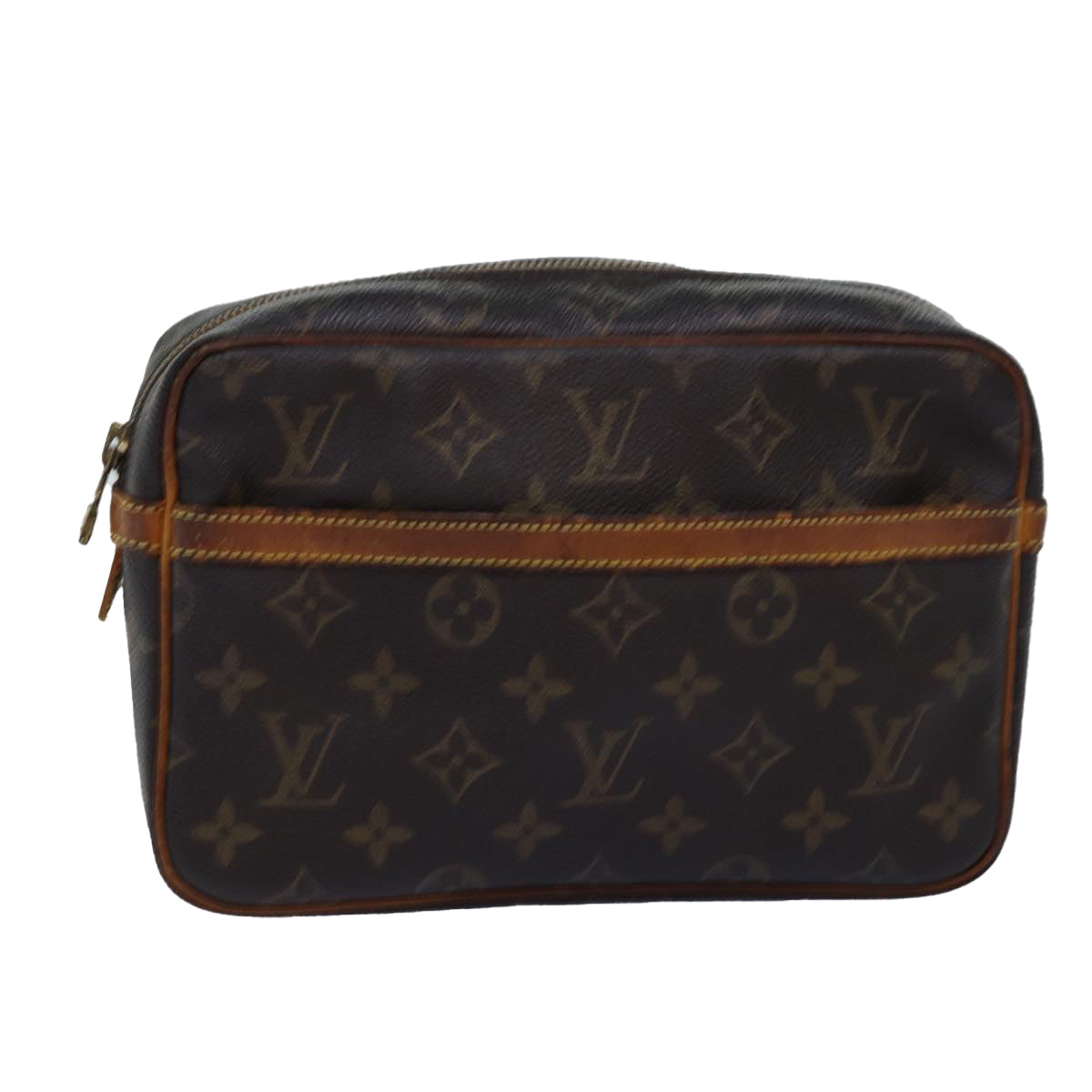 LOUIS VUITTON Monogram Compiegne 23 Clutch Bag M51847 LV Auth 76536