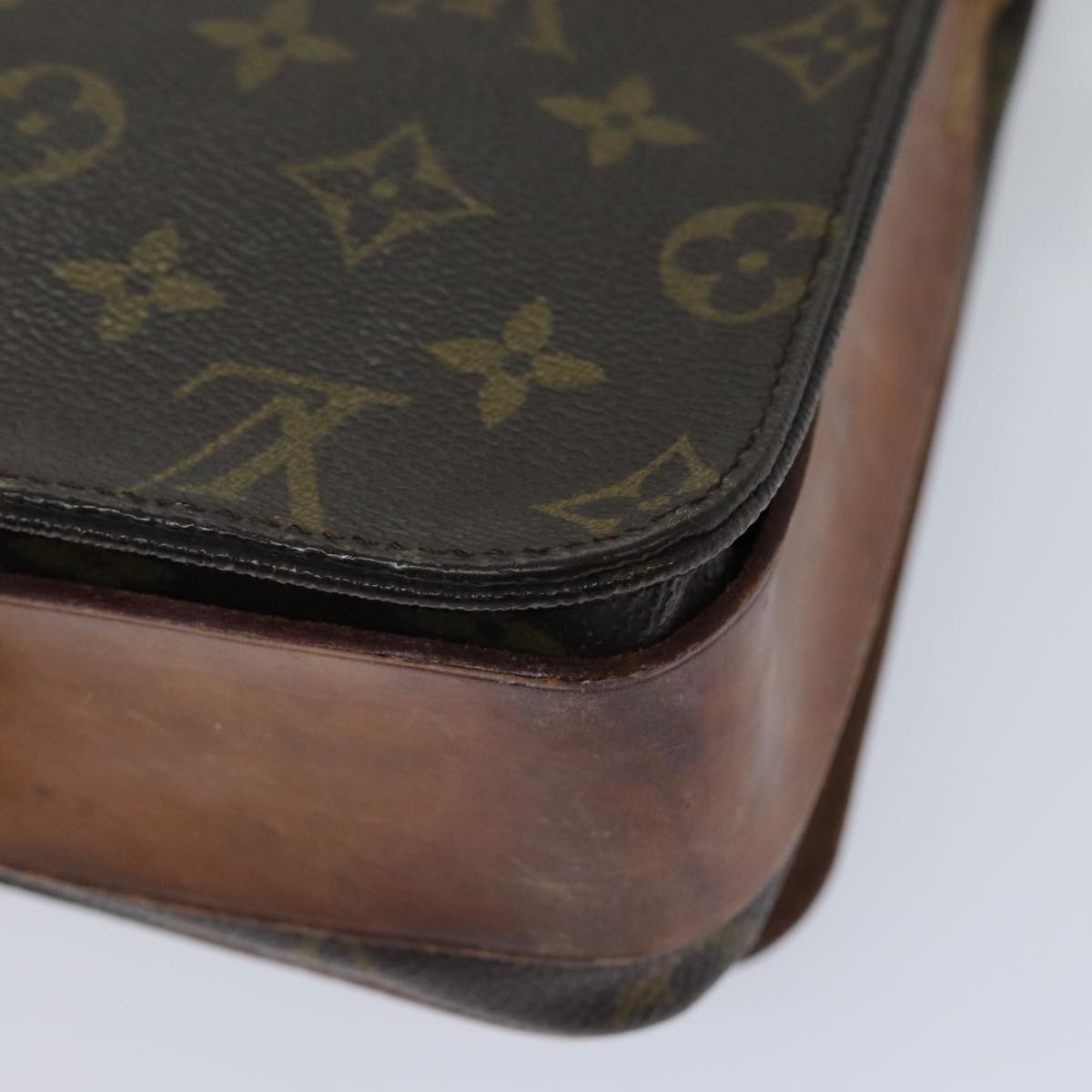 LOUIS VUITTON Monogram Cartouchiere GM Shoulder Bag M51252 LV Auth 76539