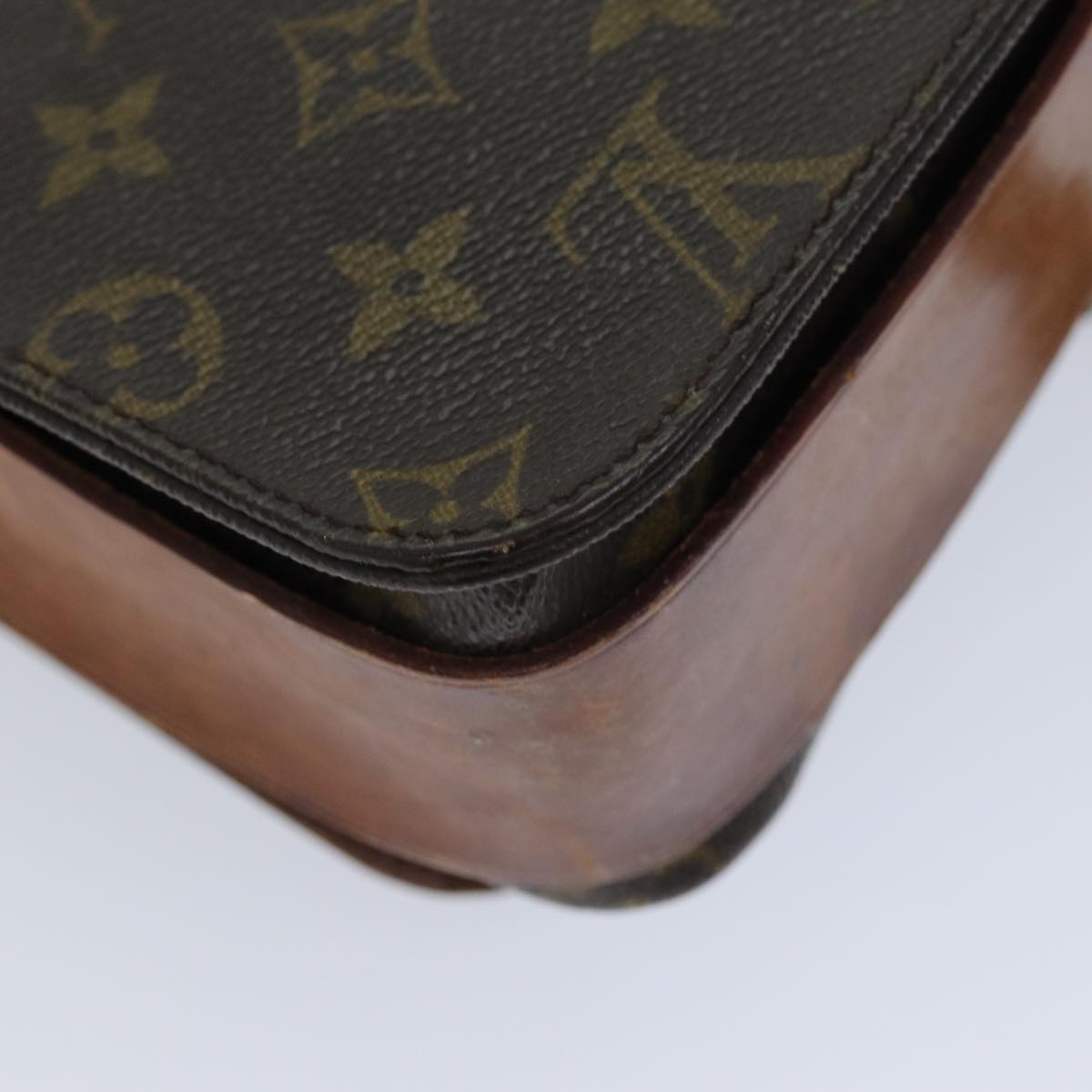 LOUIS VUITTON Monogram Cartouchiere GM Shoulder Bag M51252 LV Auth 76539