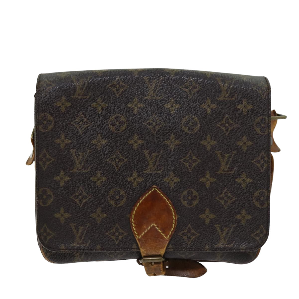 LOUIS VUITTON Monogram Cartouchiere GM Shoulder Bag M51252 LV Auth 76539