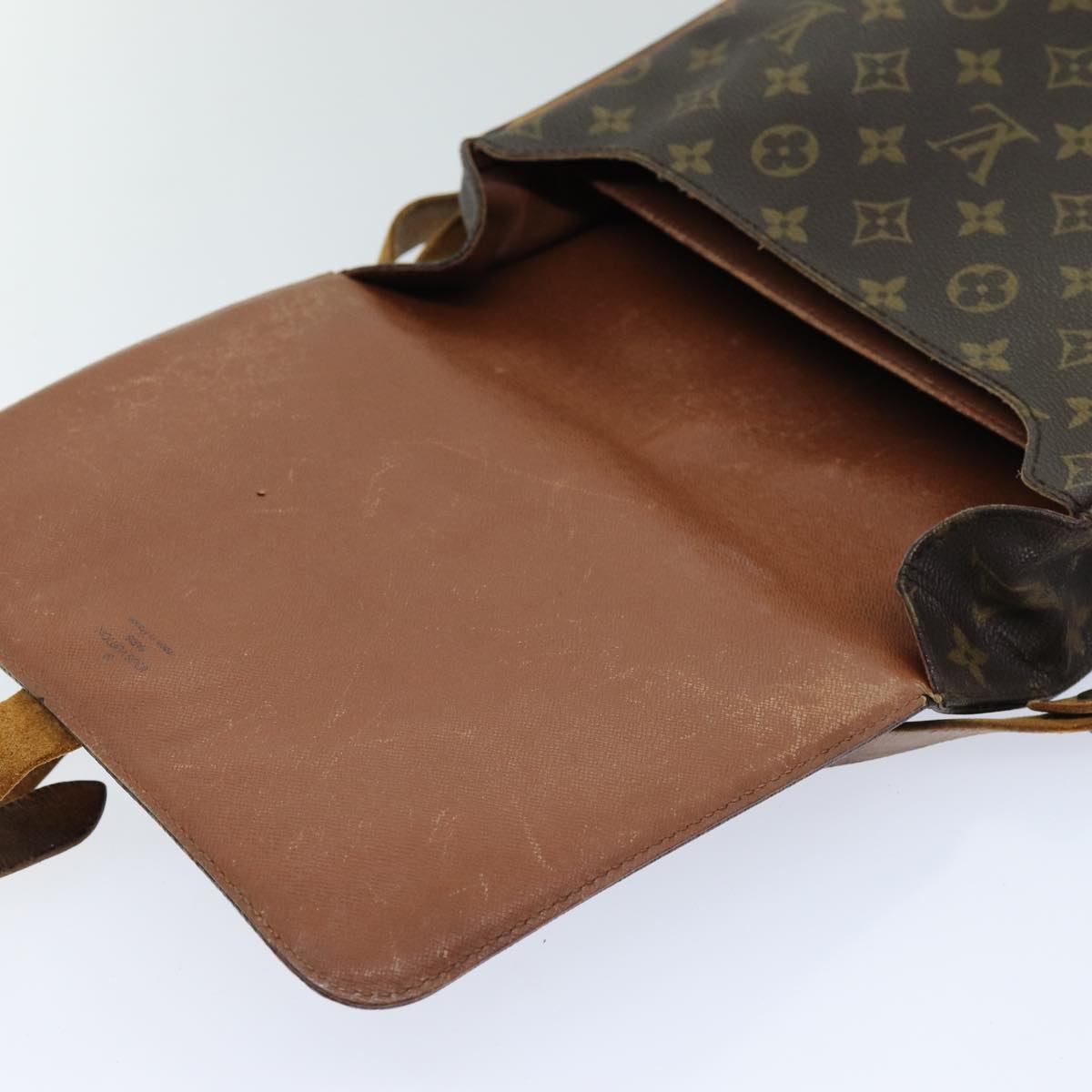 LOUIS VUITTON Monogram Cartouchiere GM Shoulder Bag M51252 LV Auth 76539