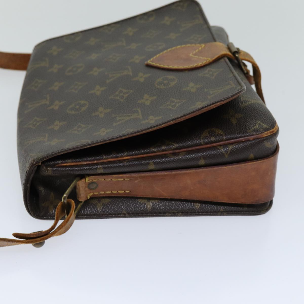 LOUIS VUITTON Monogram Cartouchiere GM Shoulder Bag M51252 LV Auth 76539