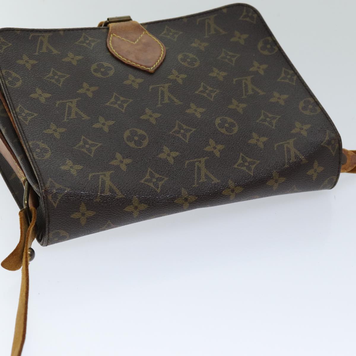 LOUIS VUITTON Monogram Cartouchiere GM Shoulder Bag M51252 LV Auth 76539