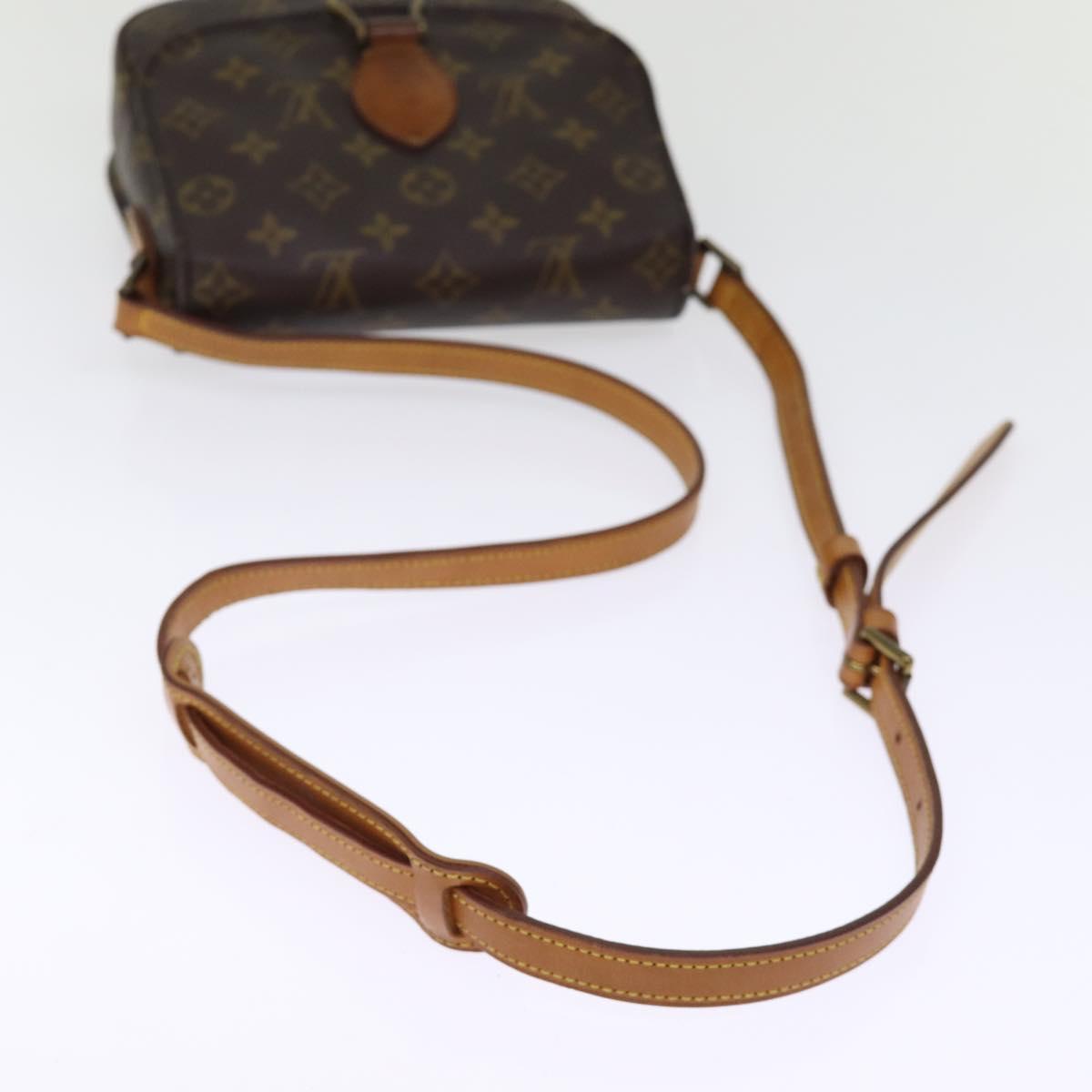 LOUIS VUITTON Monogram Saint Cloud MM Shoulder Bag M51243 LV Auth 76540