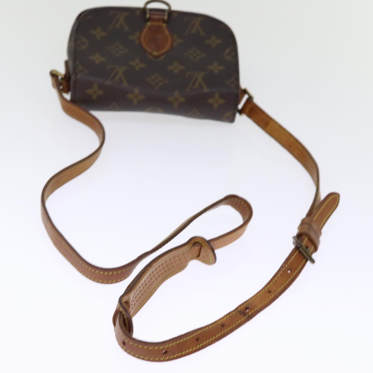 LOUIS VUITTON Monogram Saint Cloud PM Shoulder Bag M51244 LV Auth 76541