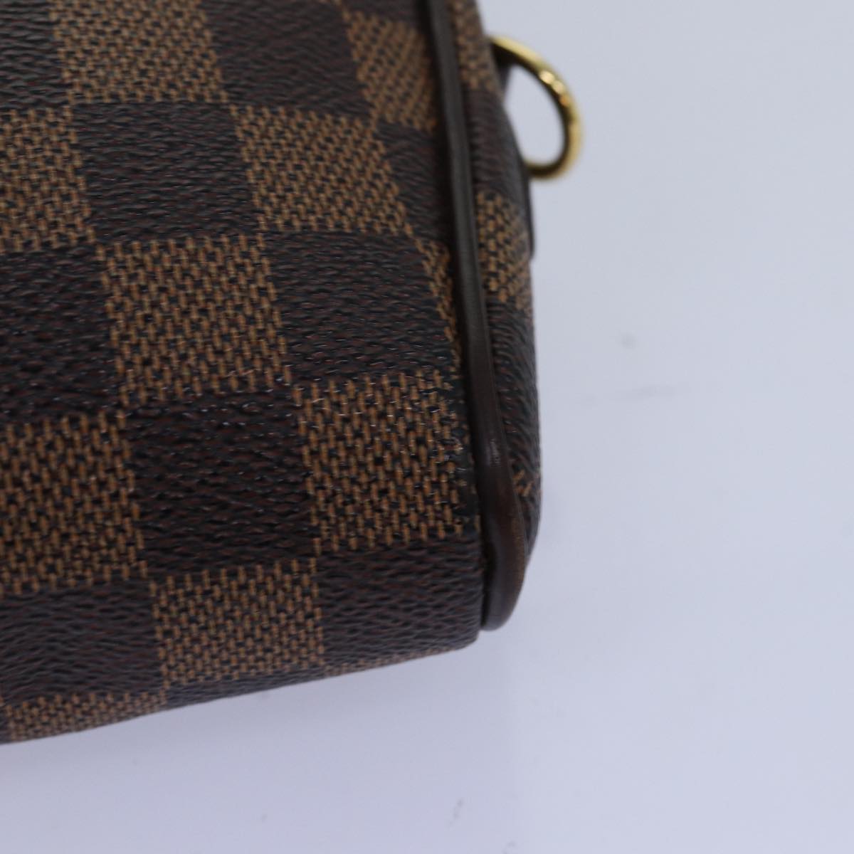 LOUIS VUITTON Damier Ebene Pochette Ipanema Shoulder Bag N51296 LV Auth 76545