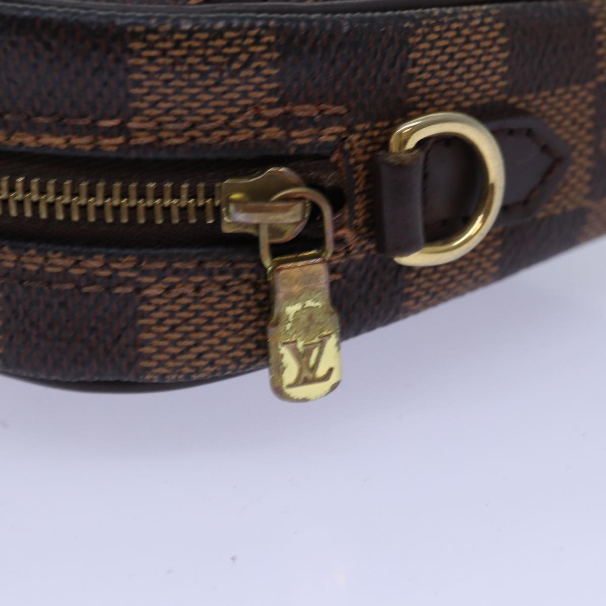 LOUIS VUITTON Damier Ebene Pochette Ipanema Shoulder Bag N51296 LV Auth 76545