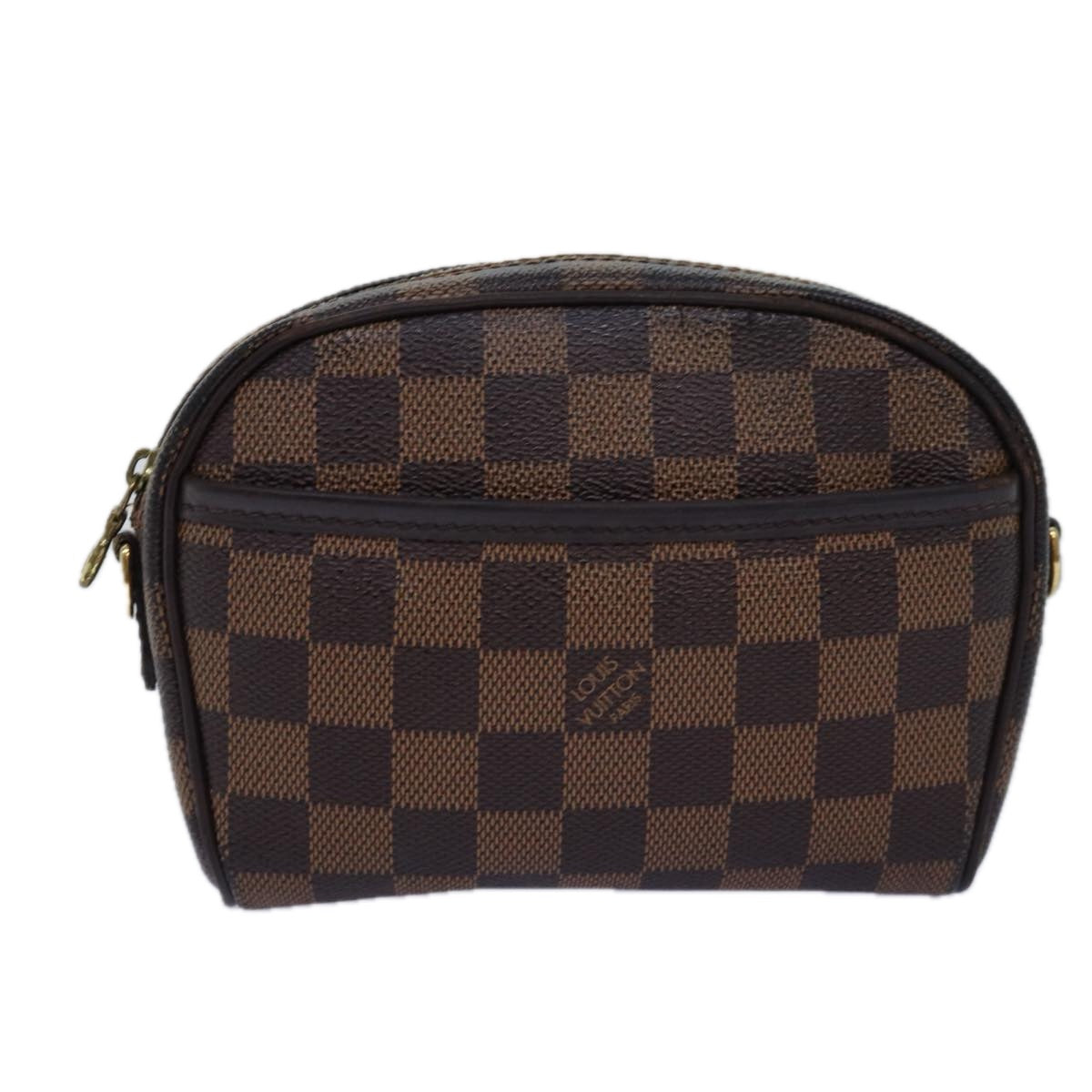 LOUIS VUITTON Damier Ebene Pochette Ipanema Shoulder Bag N51296 LV Auth 76545