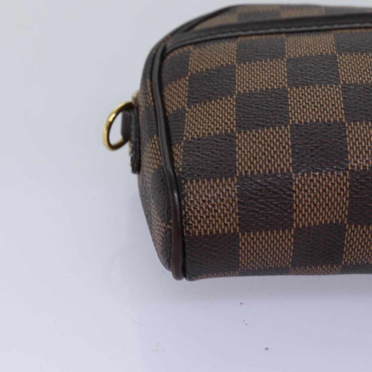 LOUIS VUITTON Damier Ebene Pochette Ipanema Shoulder Bag N51296 LV Auth 76545