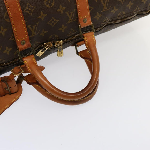 LOUIS VUITTON Monogram Keepall 50 Boston Bag M41426 LV Auth 76552