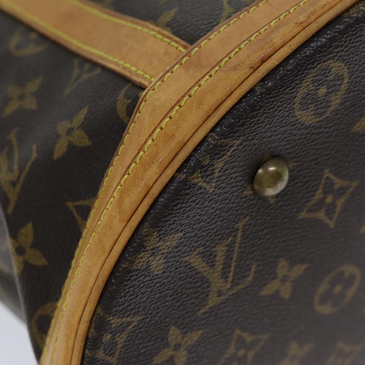 LOUIS VUITTON Monogram Bucket GM Shoulder Bag M42236 LV Auth 76556