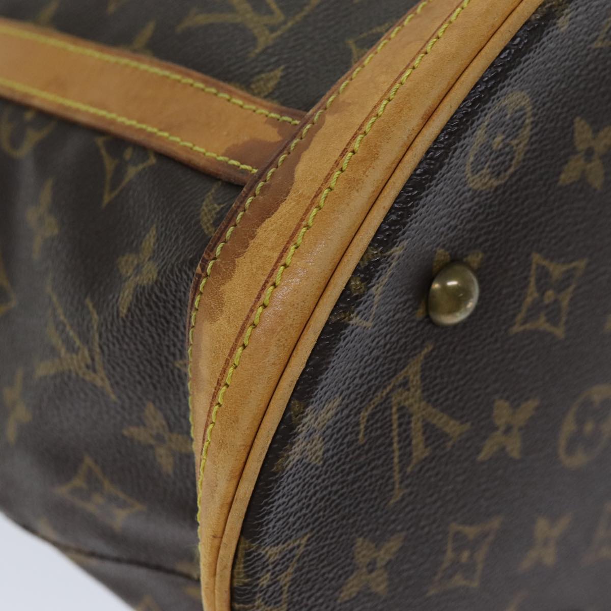 LOUIS VUITTON Monogram Bucket GM Shoulder Bag M42236 LV Auth 76556