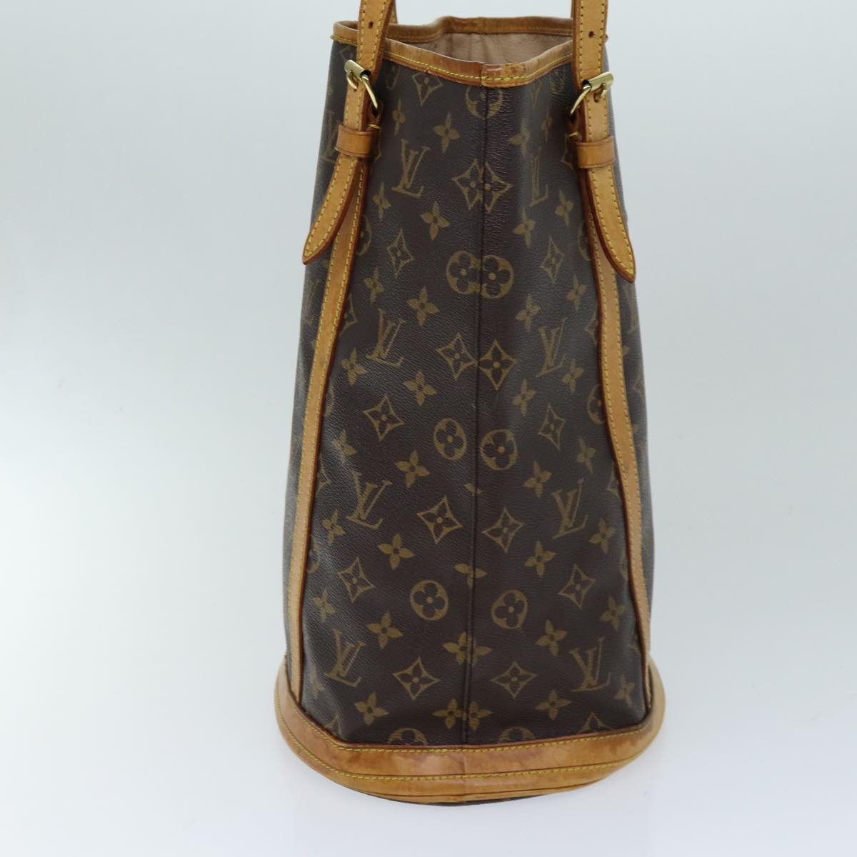 LOUIS VUITTON Monogram Bucket GM Shoulder Bag M42236 LV Auth 76556