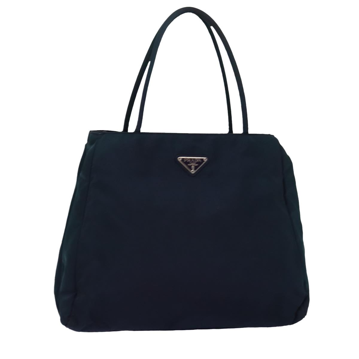 PRADA Hand Bag Nylon Navy Auth 76573