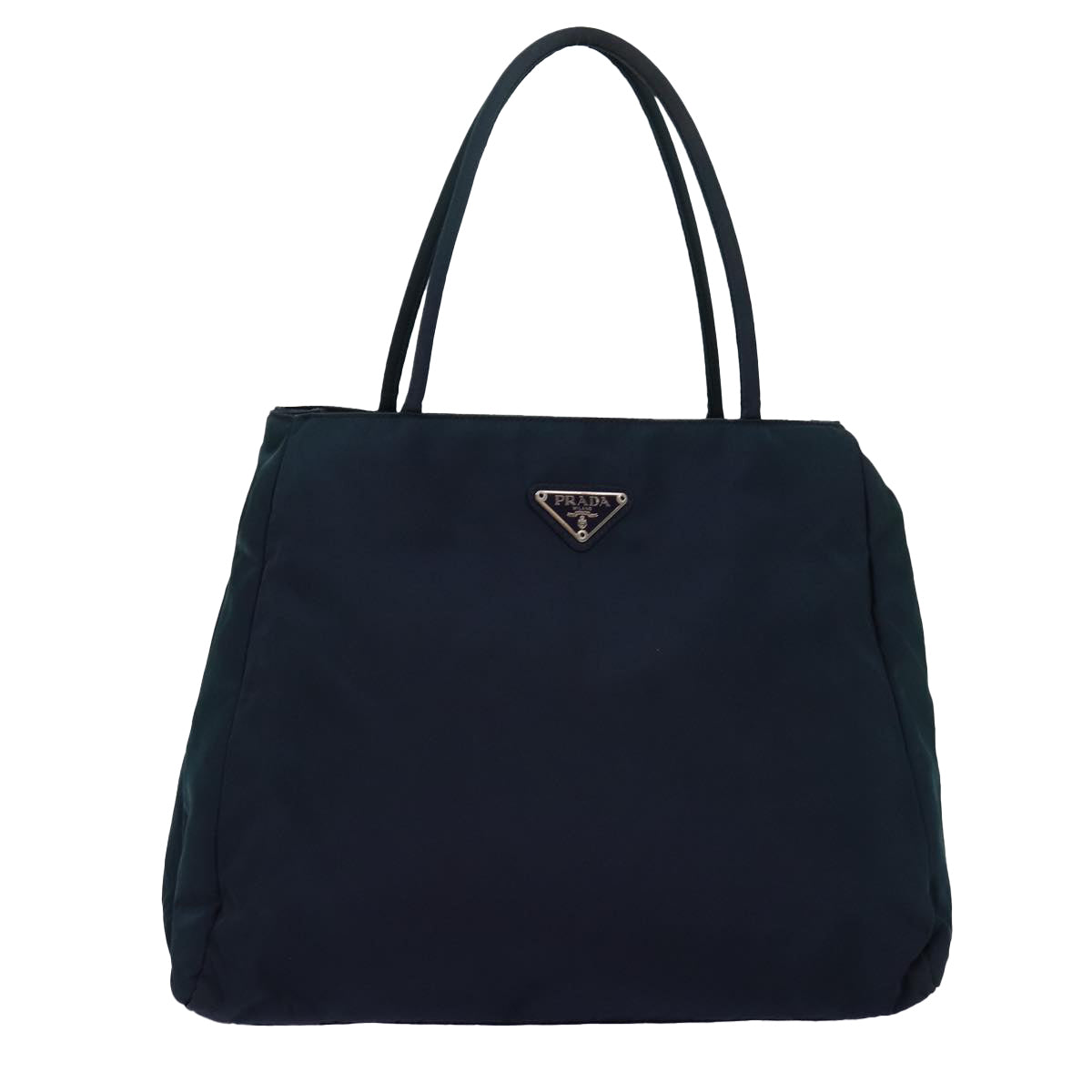 PRADA Hand Bag Nylon Navy Auth 76573