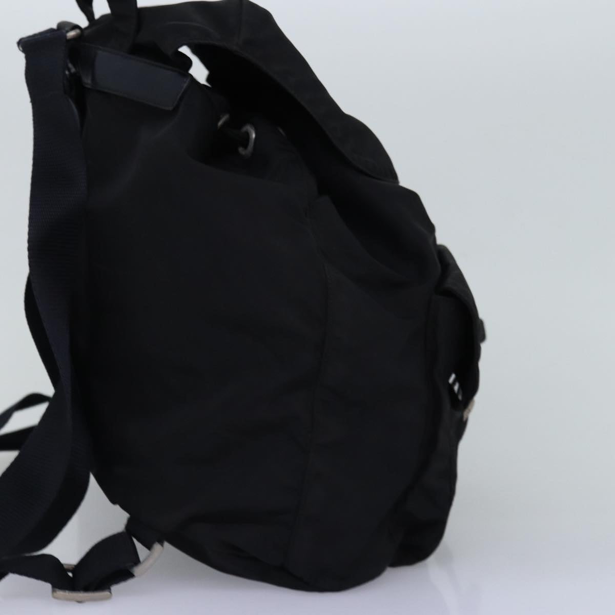 PRADA Backpack Nylon Black Auth 76575