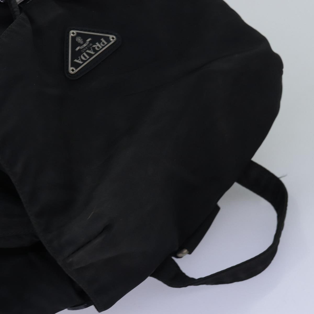 PRADA Backpack Nylon Black Auth 76575