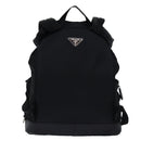 PRADA Backpack Nylon Black Auth 76576-2