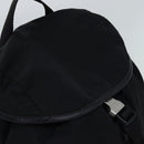 PRADA Backpack Nylon Black Auth 76576-6