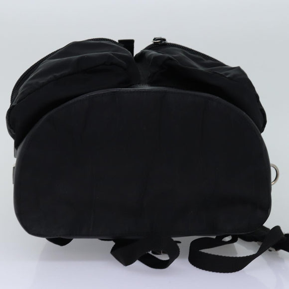 PRADA Backpack Nylon Black Auth 76576