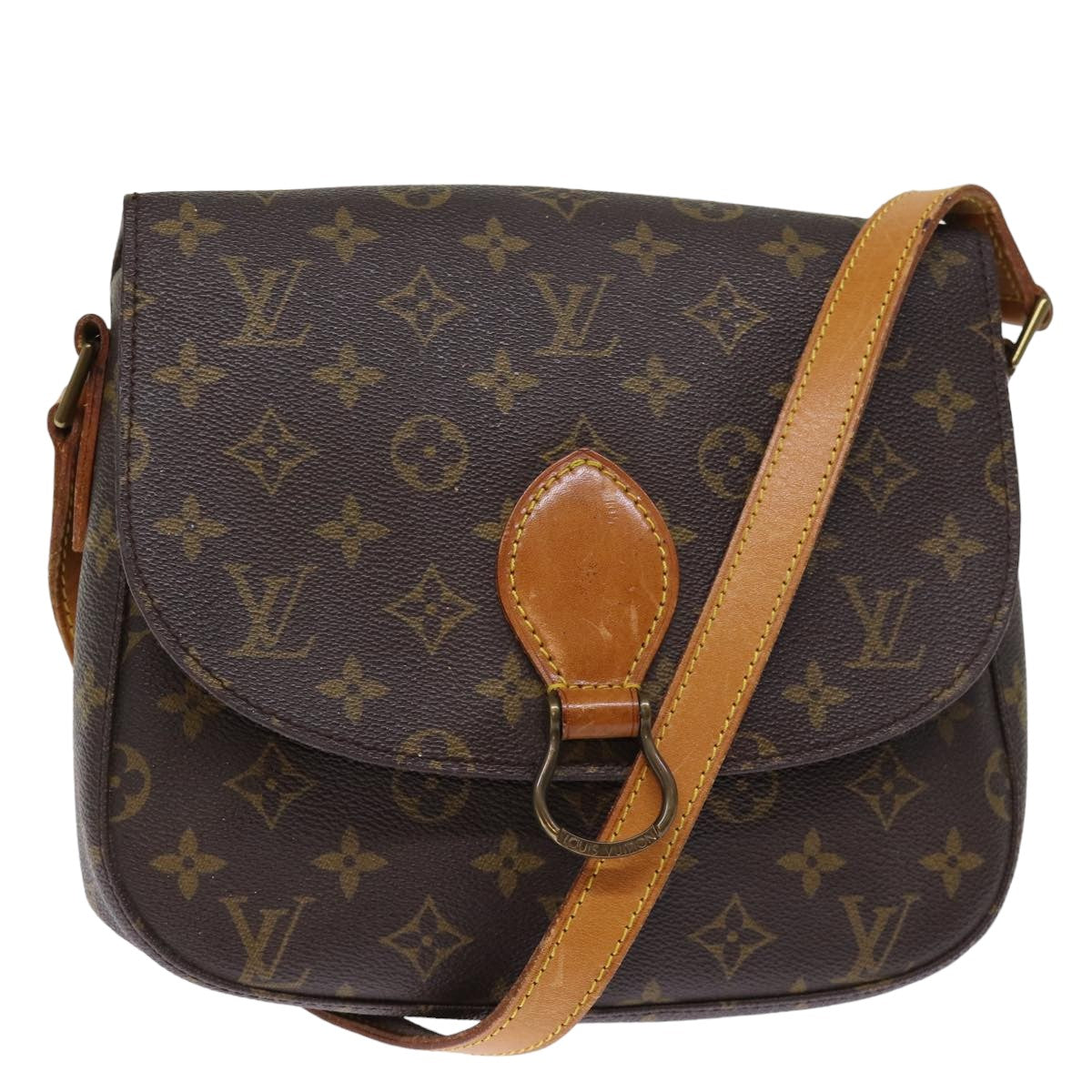 LOUIS VUITTON Monogram Saint Cloud GM Shoulder Bag M51242 LV Auth 76596