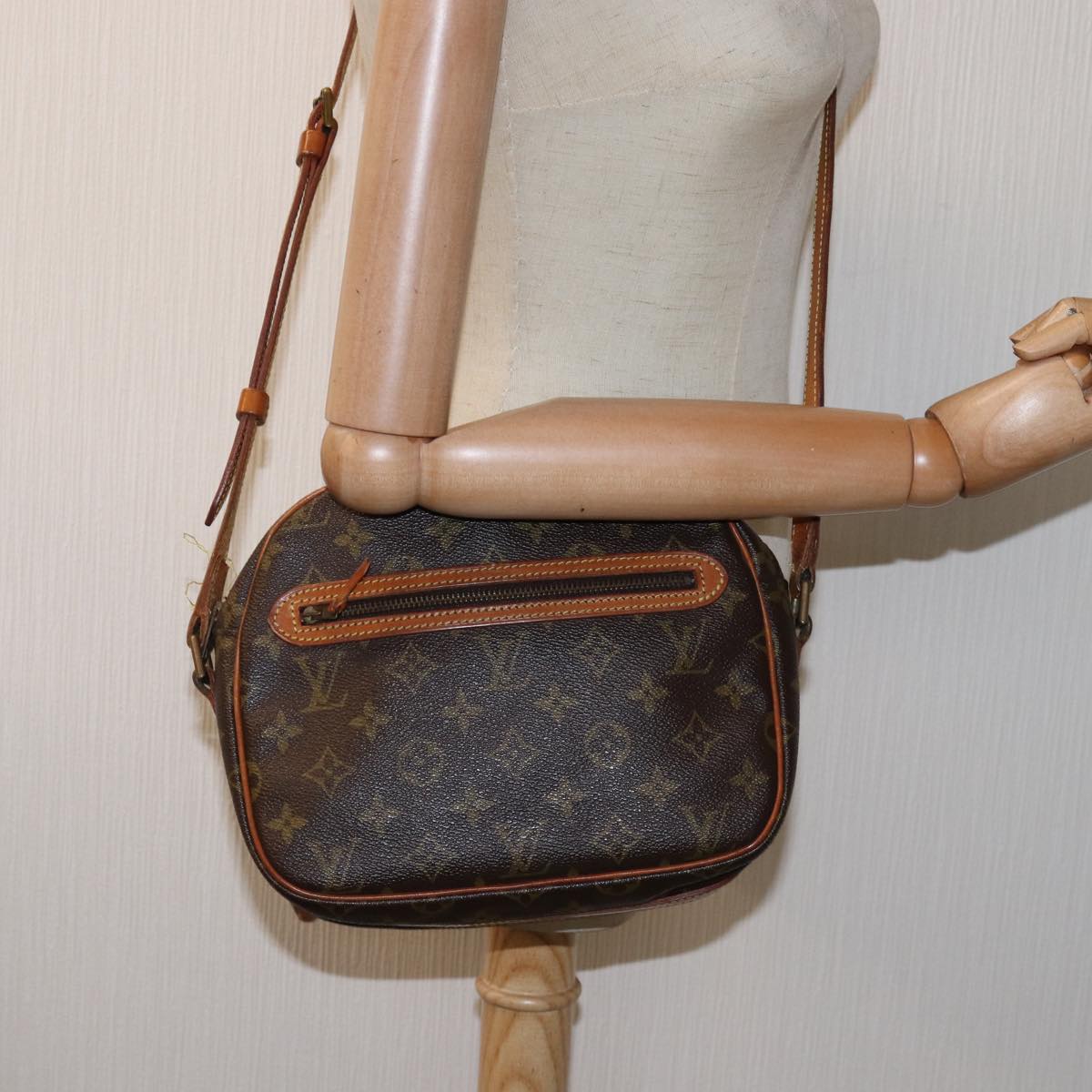 LOUIS VUITTON Monogram Senlis Shoulder Bag Vintage M51222 LV Auth 76602