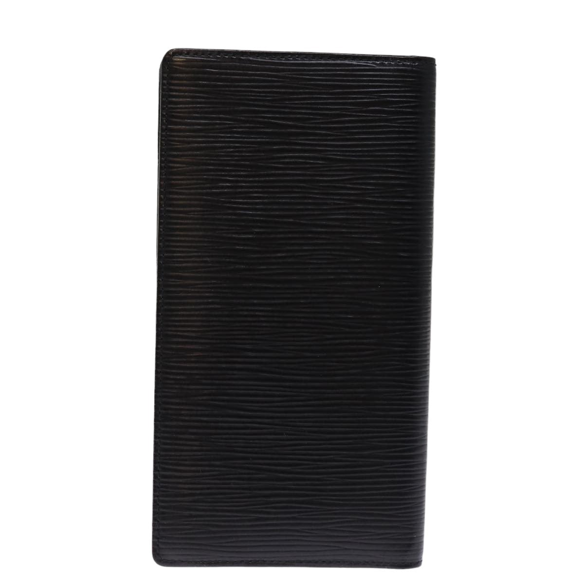 LOUIS VUITTON Epi Porte Cartes Credit Long Wallet Black M63212 LV Auth 76607 - 0