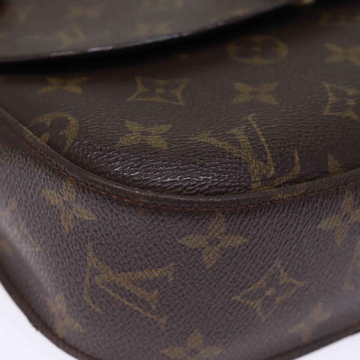 LOUIS VUITTON Monogram Saint Cloud GM Shoulder Bag M51242 LV Auth 76644