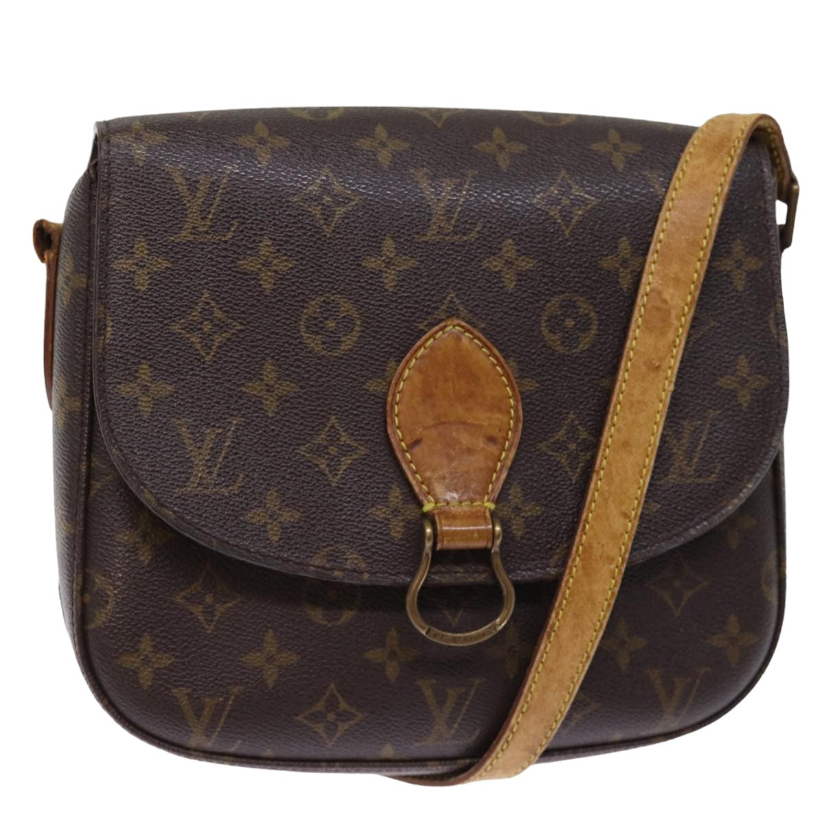 LOUIS VUITTON Monogram Saint Cloud GM Shoulder Bag M51242 LV Auth 76644