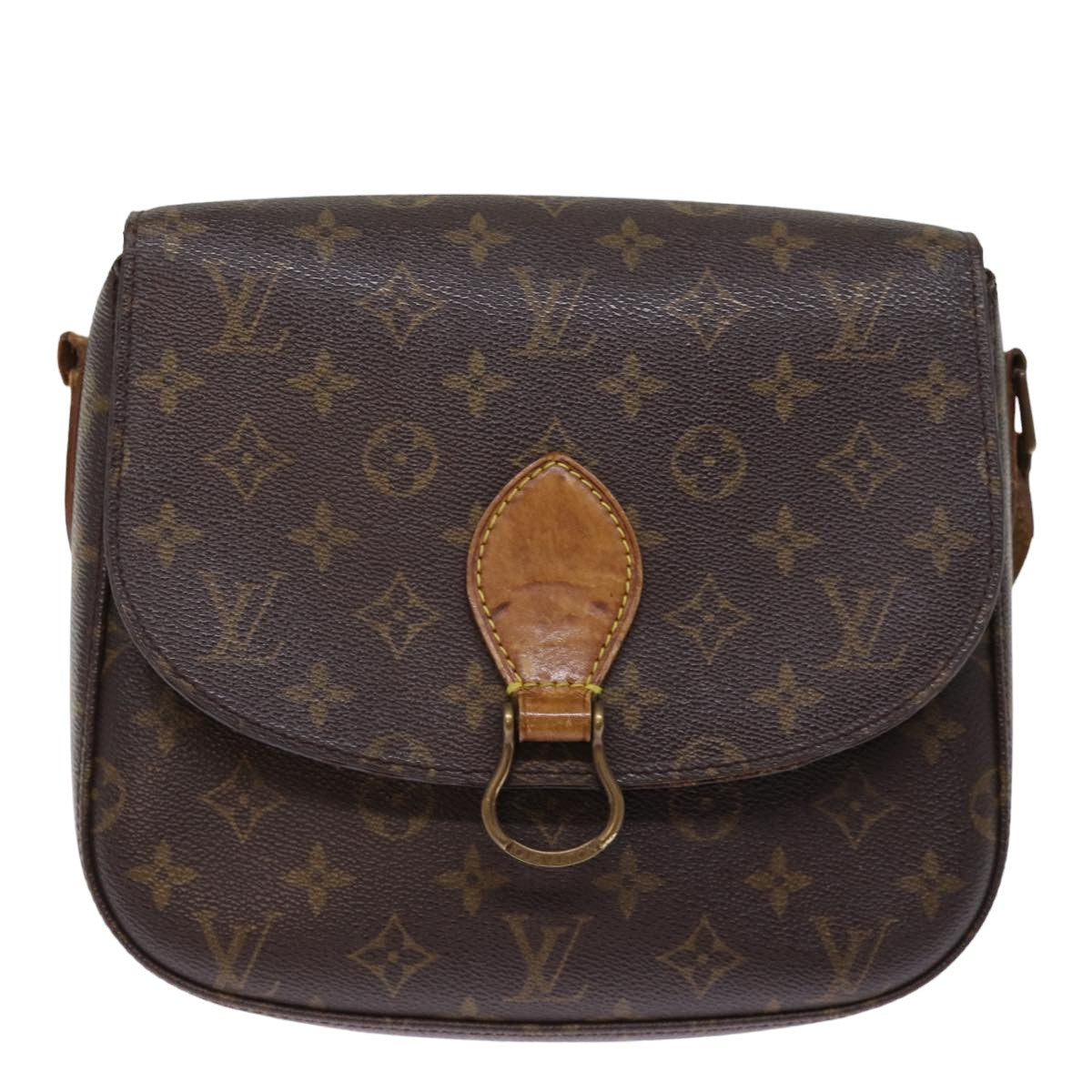 LOUIS VUITTON Monogram Saint Cloud GM Shoulder Bag M51242 LV Auth 76644