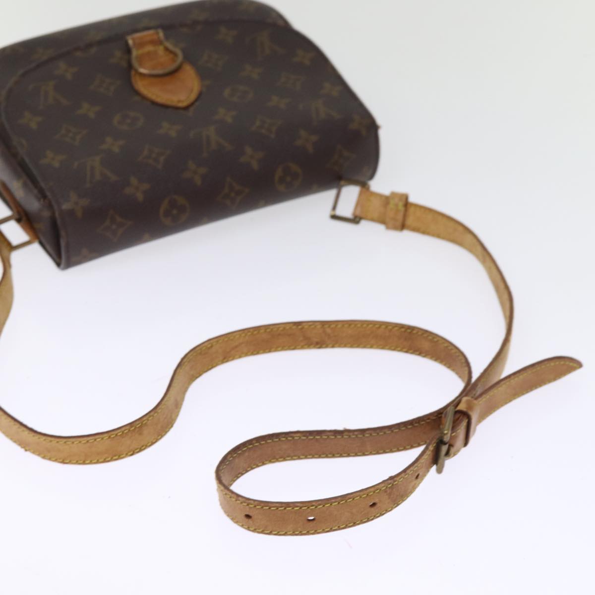 LOUIS VUITTON Monogram Saint Cloud GM Shoulder Bag M51242 LV Auth 76644