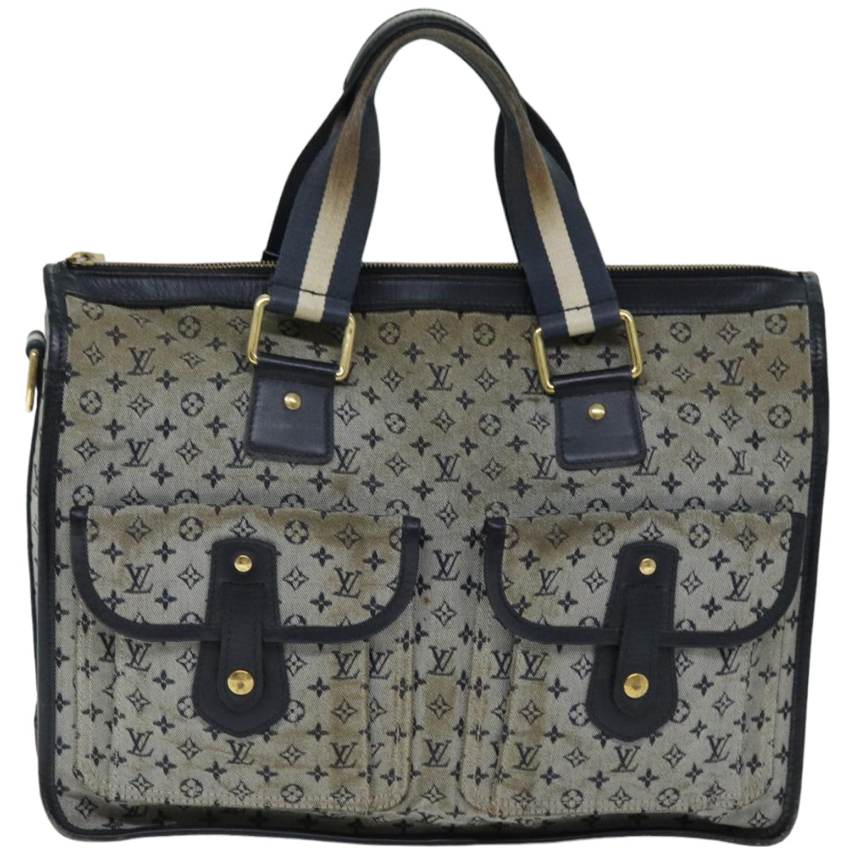 LOUIS VUITTON Monogram Mini Sac Marie Kate 48 Bag Blue M42341 LV Auth 76650