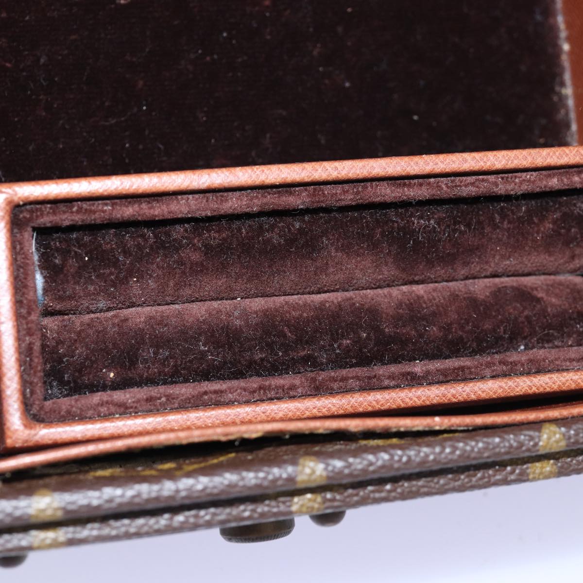 LOUIS VUITTON Monogram Boite A Tour Jewelry Box M47236 LV Auth 76661