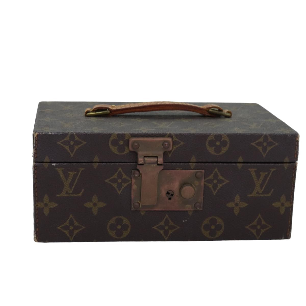 LOUIS VUITTON Monogram Boite A Tour Jewelry Box M47236 LV Auth 76661