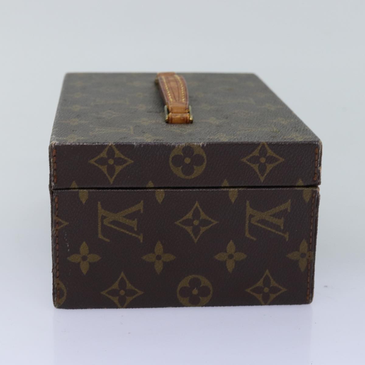 LOUIS VUITTON Monogram Boite A Tour Jewelry Box M47236 LV Auth 76661