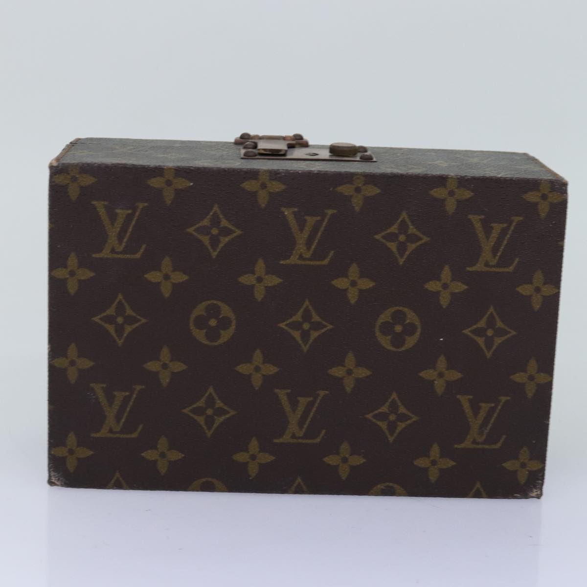 LOUIS VUITTON Monogram Boite A Tour Jewelry Box M47236 LV Auth 76661