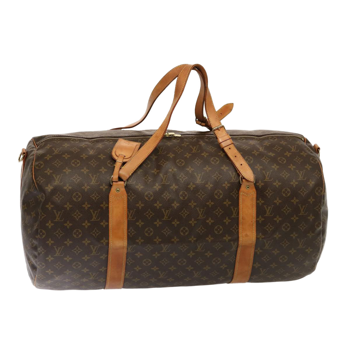 LOUIS VUITTON Monogram Sac Polochon 65 Boston Bag 2way M41222 LV Auth 76681